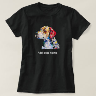 T-shirt au design de chiot coloré mignon