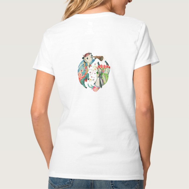 T-Shirt au design mignon de Panda (Dos)