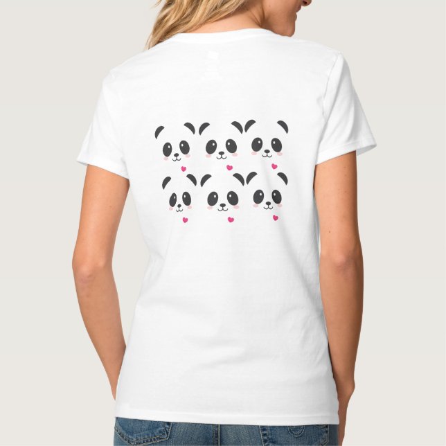 T-Shirt au design mignon de Panda (Dos)