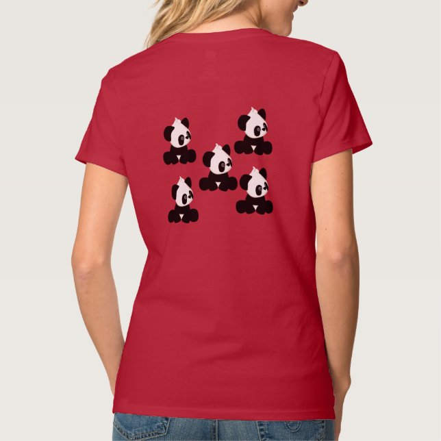 T-Shirt au design mignon de Panda (Dos)