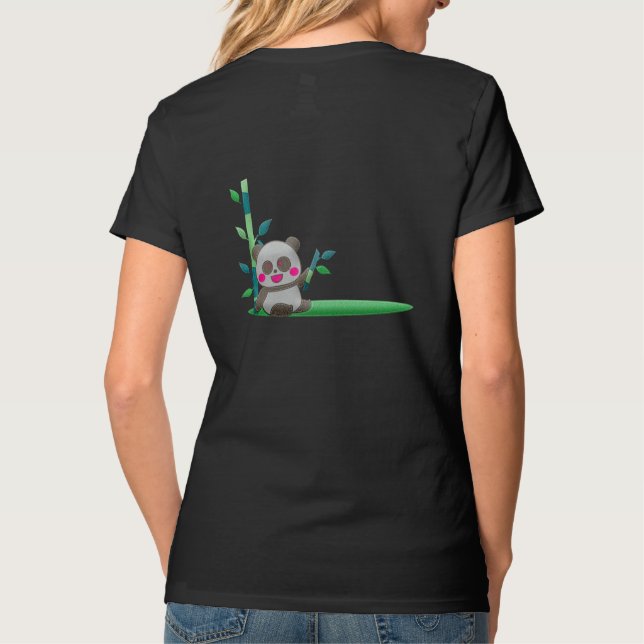 T-Shirt au design mignon de Panda (Dos)