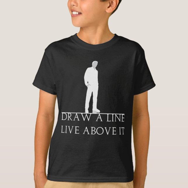 T-shirt Au-dessus de la ligne (Devant)