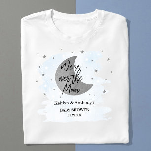 T-shirt Au-Dessus De La Lune   Baby shower Garçons