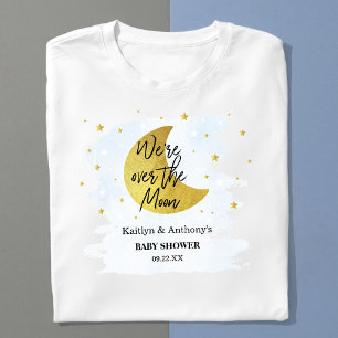 T-shirt Au-Dessus De La Lune Baby shower Garçons