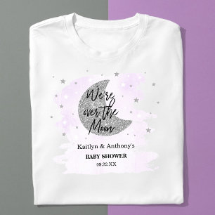 T-shirt Au-Dessus De La Lune   Baby shower neutre