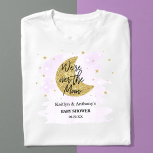T-shirt Au-Dessus De La Lune   Baby shower neutre