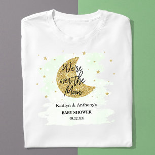 T-shirt Au-Dessus De La Lune   Baby shower neutre