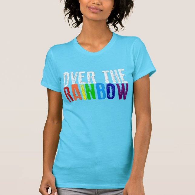 T-shirt Au-dessus de l'arc-en-ciel (Devant)