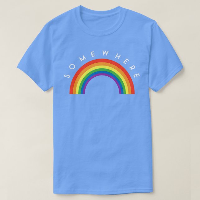 T-shirt Au-Dessus De L'Arc En Ciel (Design devant)