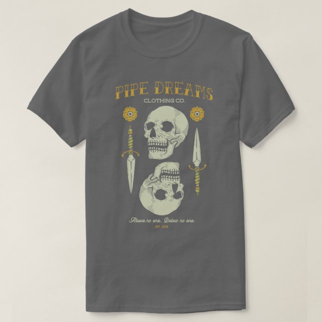 T-shirt Au-dessus de personne En dessous de personne (Design devant)