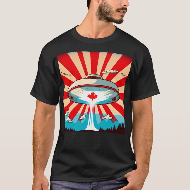 T-shirt Au-dessus du Canada (Devant)