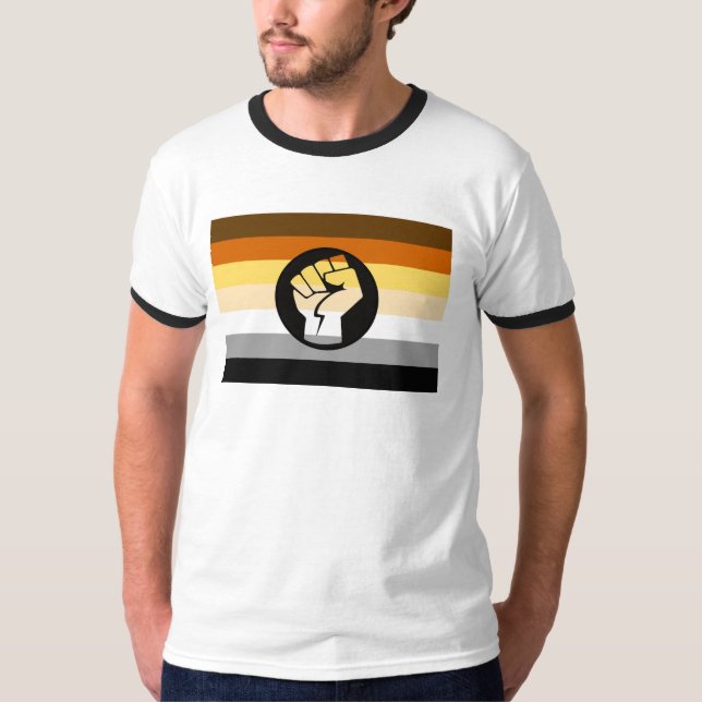 T-shirt au drapeau de la résistance Bear Pride (Devant)