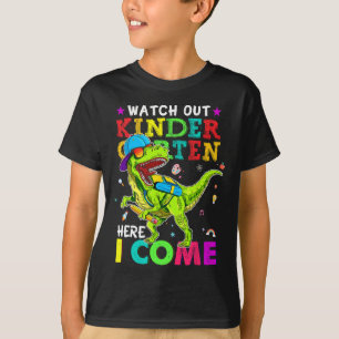 T-shirt Au Jardin D'Enfants, Je Viens Chez Les Dinosaures.