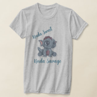 T-shirt au joli dragon Kinda Sweet Kinda Savage