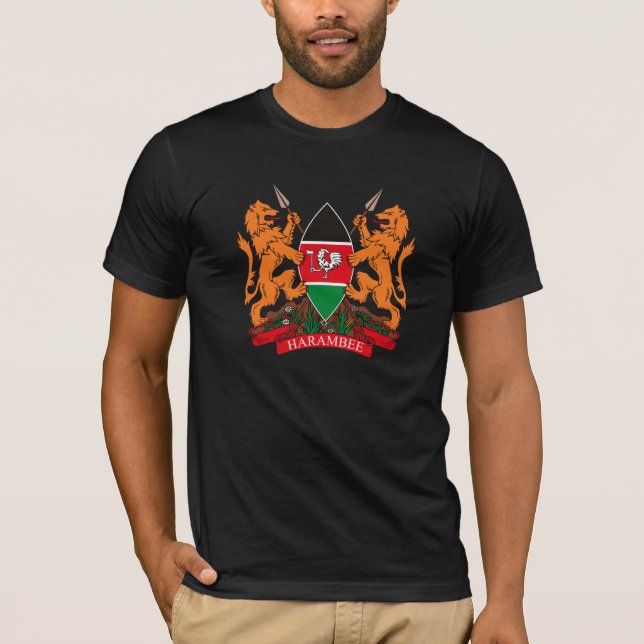 T-shirt au Kenya sur le blason (Devant)