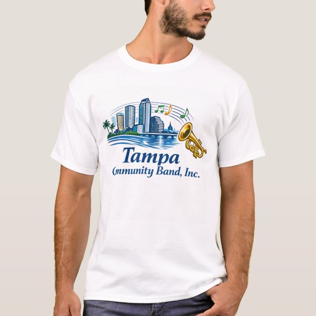 T-shirt au logo de la trompette TCB (Devant)