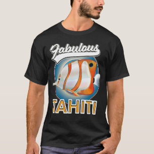 T-shirt au logo rétro fabuleux de Tahiti