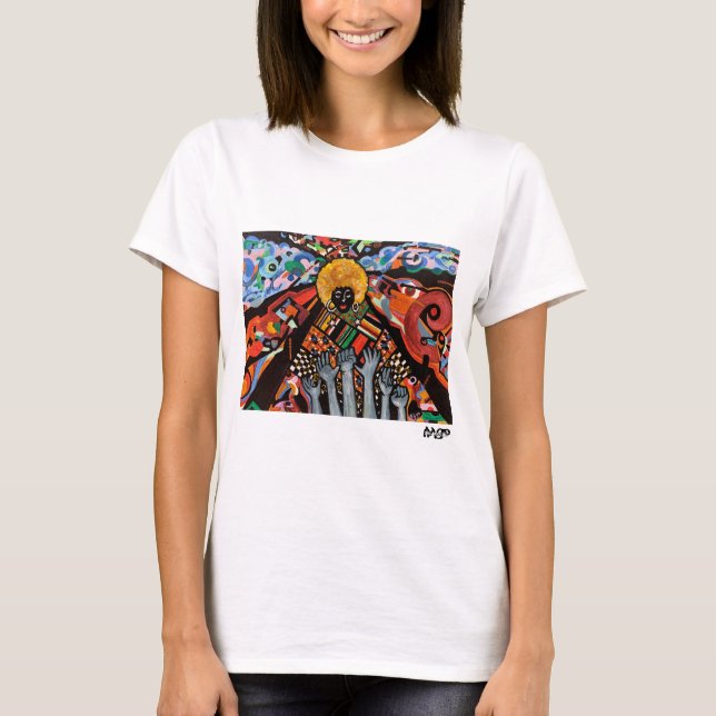 T-shirt "Au milieu du chaos, je me lève" (Devant)