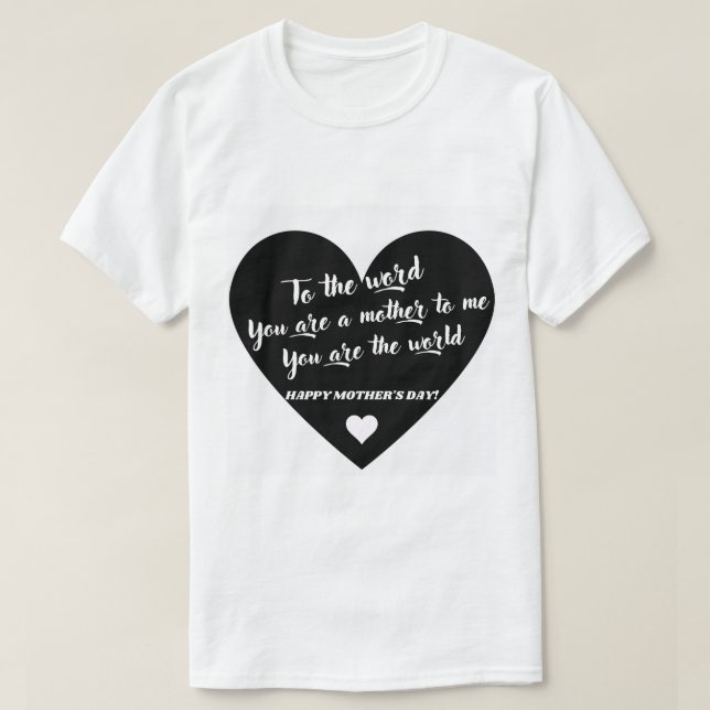 T-shirt au mot que vous êtes une mère pour moi (Design devant)
