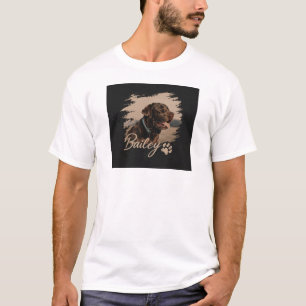 T-shirt au nom et photo de votre animal avec une t