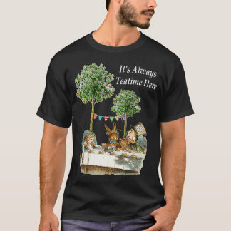 T-shirt au pays des merveilles C'est toujours le teatime i