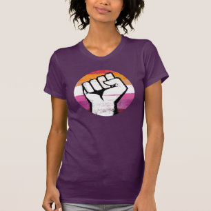 T-Shirt au poing de la fierté lesbienne