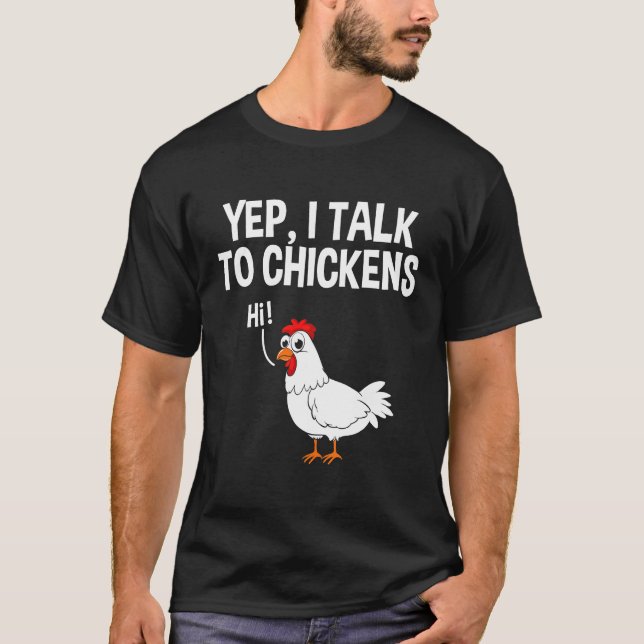 T-shirt Au Poulets Chicken Chick (Devant)