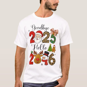 T-shirt Au revoir 2025 Bonjour 2026 Bonne Année 2026 Famil