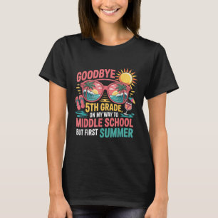T-shirt Au revoir 5e année Bonjour l'été Vibes de collège