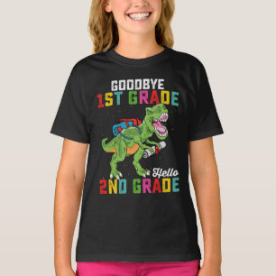 T-shirt Au revoir CE1 Bonjour CE2 T Rex Dinosaure