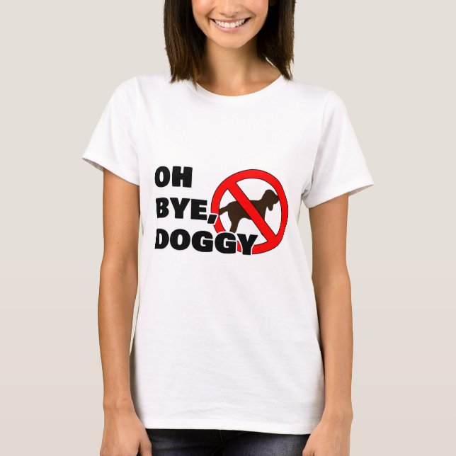 T-shirt Au revoir, doggy (Devant)