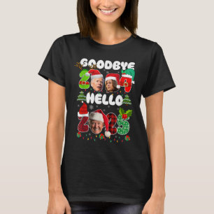 T-shirt Au revoir drôle 2024 Bonjour 2025 Drôle Kamala Tru