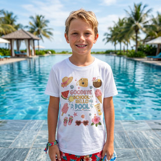 T-Shirt Au Revoir École Bonjour Piscine