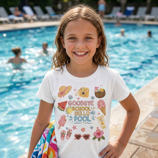 T-Shirt Au Revoir École Bonjour Piscine