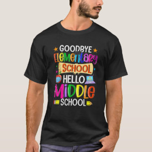 T-shirt Au revoir école primaire Bonjour collège retour