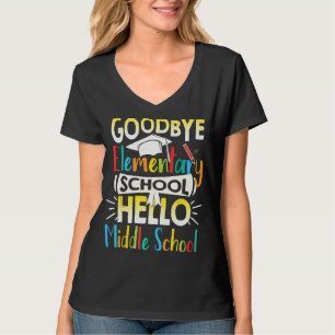 T-shirt Au revoir école primaire Bonjour école secondaire
