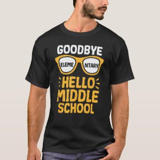 T-shirt Au revoir Élémentaire Bonjour Professeur de collèg