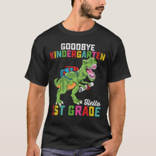 T-shirt Au revoir maternelle bonjour 1re année T Rex Schoo