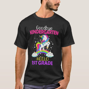 T-shirt Au revoir maternelle bonjour CE1 licorne filles