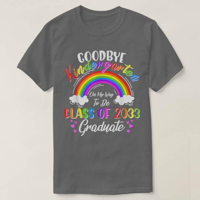T-shirt Au Revoir Maternelle Classe De 2033 2021 Grad Bonj (Design devant)