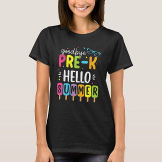T-shirt Au revoir préscolaire Bonjour l'été Dernier jour d