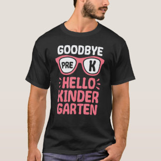 T-shirt Au revoir préscolaire Bonjour professeur d'école m