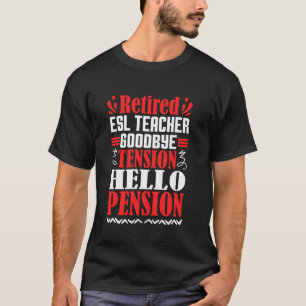 T-shirt Au revoir tension bonjour pension Professeur d'ang