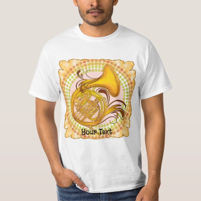 T-shirt au rythme du cor d'harmonie (Devant)