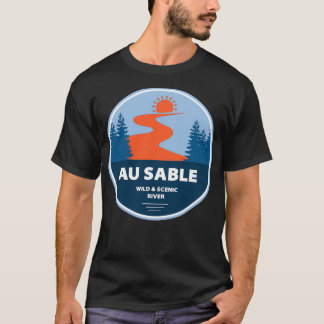 T-shirt Au Sable Wild Et Rivière Pittoresque