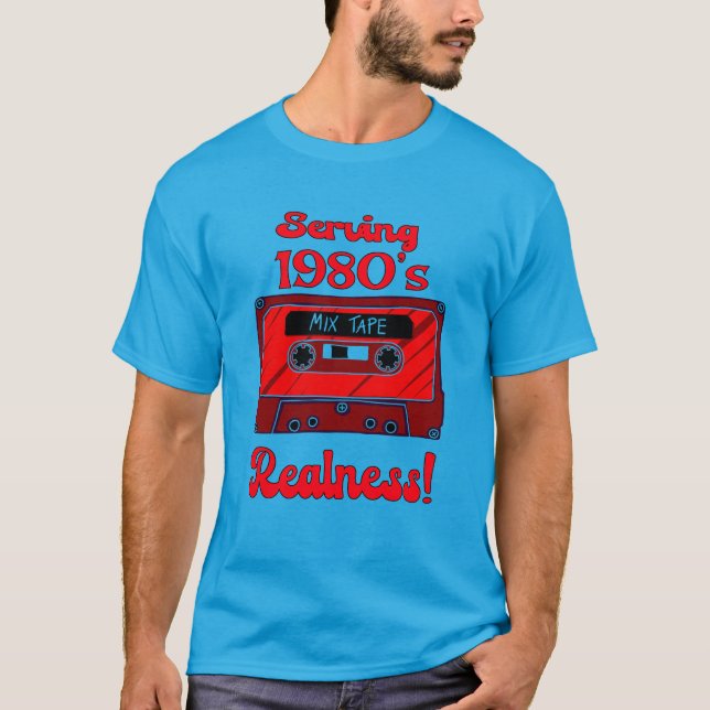 T-shirt Au service de la réalité des années 1980 - Cassett (Devant)