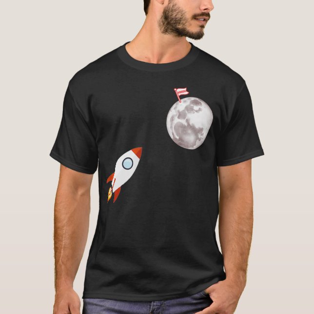 T-shirt Au Stock de la nation Moon Diamond Hands Ape (Devant)