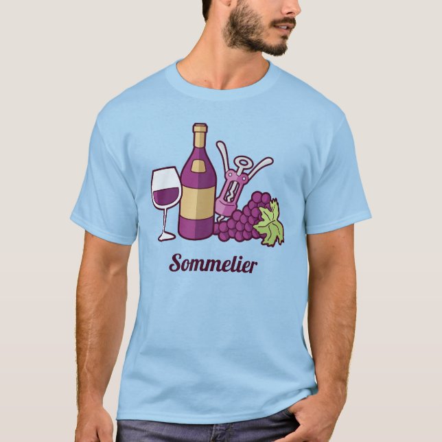 T-shirt au vin rouge (Devant)