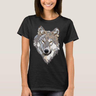 T-shirt au visage de loup