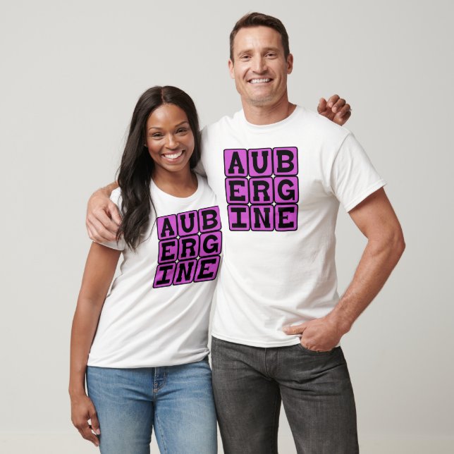 T-shirt Aubergine, Aubergine (Unisexe)